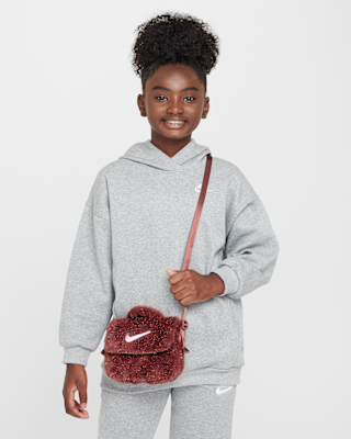 【NIKE☆超希少ノベルティ】ナイキ☆PROMO☆プロモ☆未開封レコード☆非売品 NIKE公式】ナイキ ジュニア フェイクファー クロスボディバッグ (1L